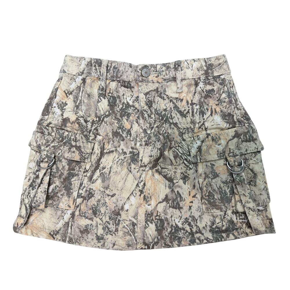 Woman’s Project Rebel Camo Cargo Mini Skirt Medium